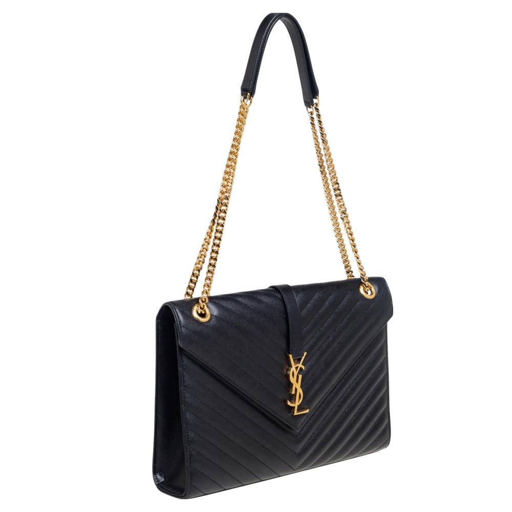 Ysl monogram quilted leather shoulder bag clearance