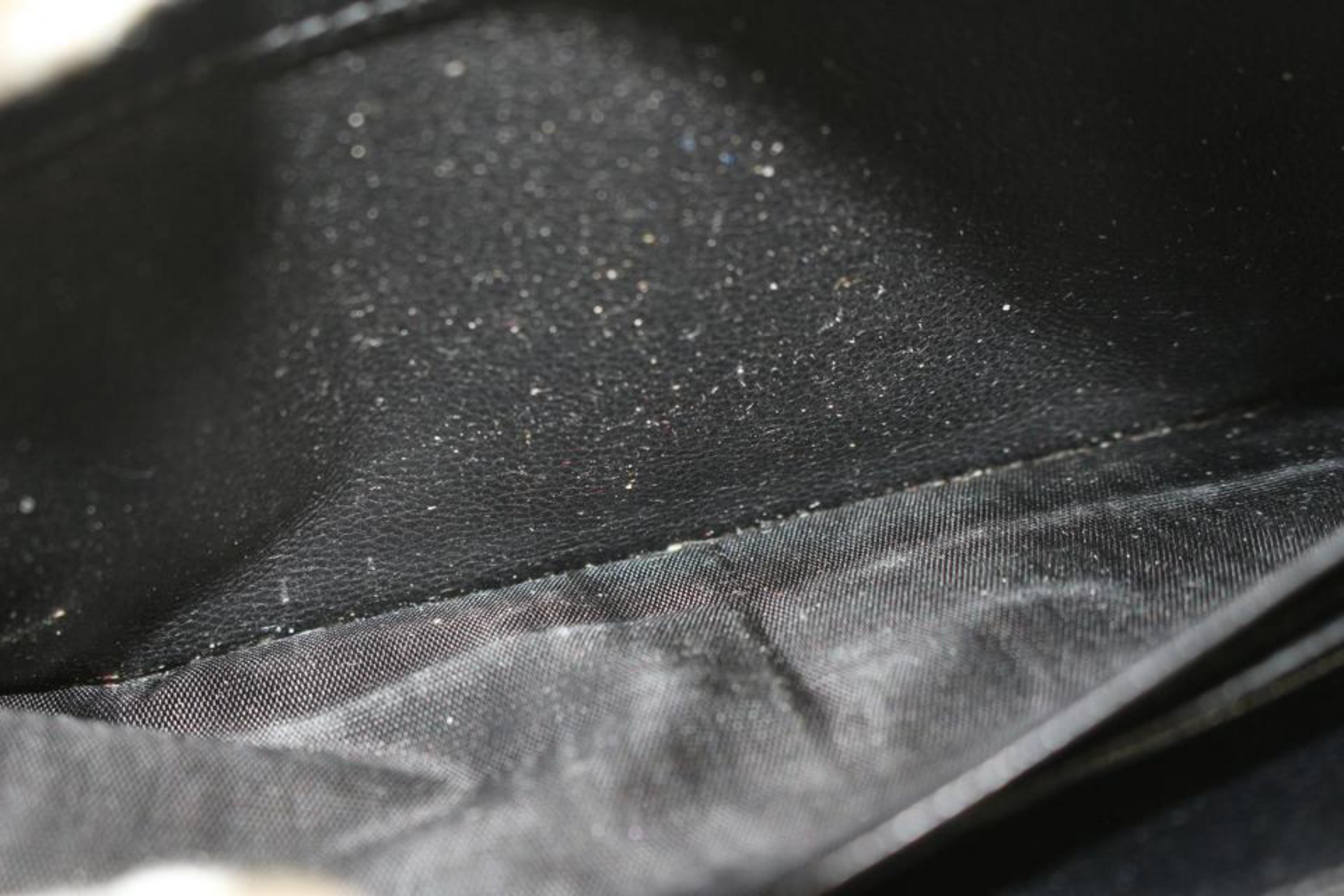 Saint Laurent Black Quilted Monogram Matelasse Leather Zip-Around Wallet 49YS37S For Sale 5