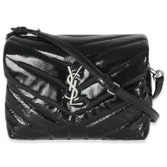 Saint Laurent Black Quilted Patent Toy Loulou
