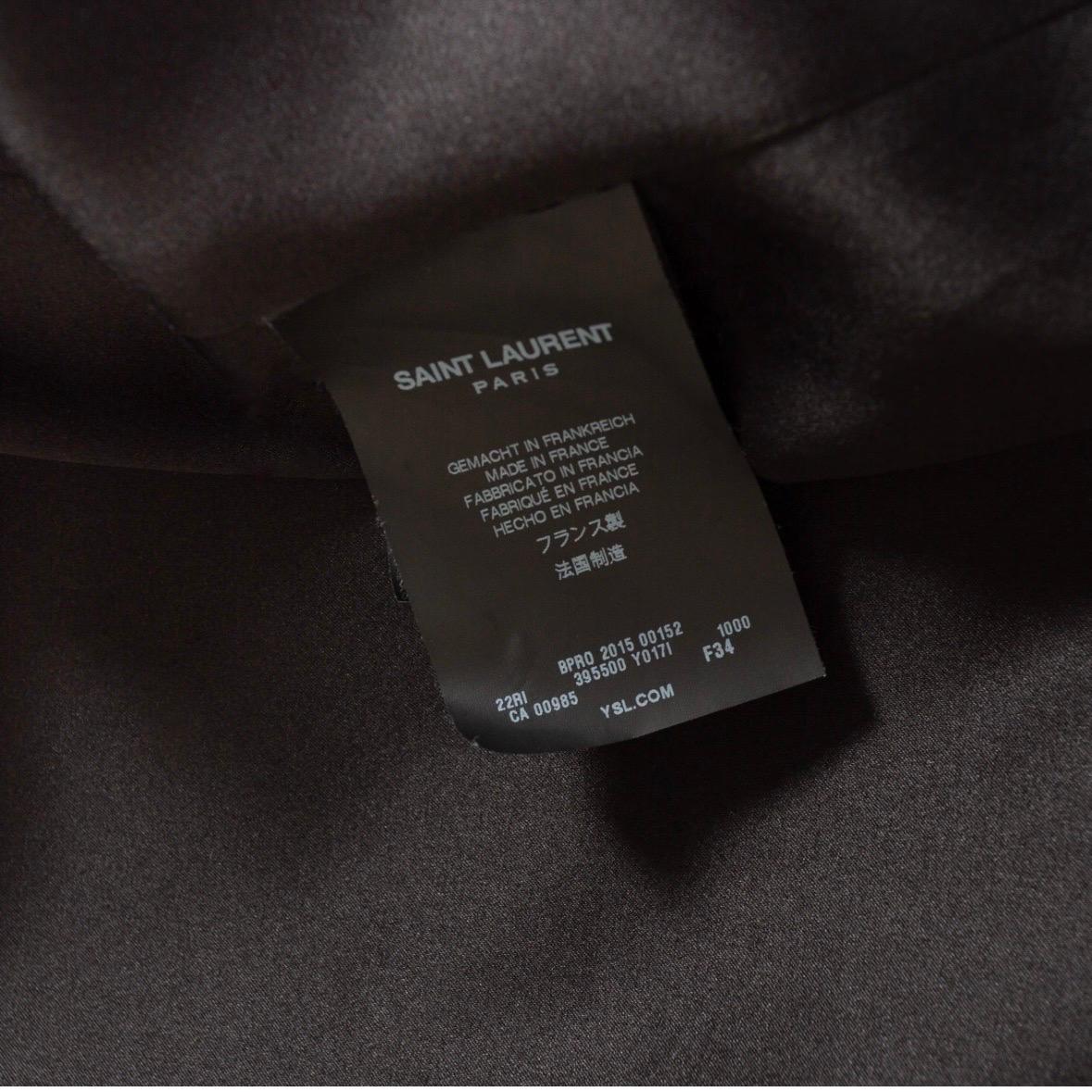 Saint Laurent Black Sequin Double Breasted Shift Dress For Sale 4