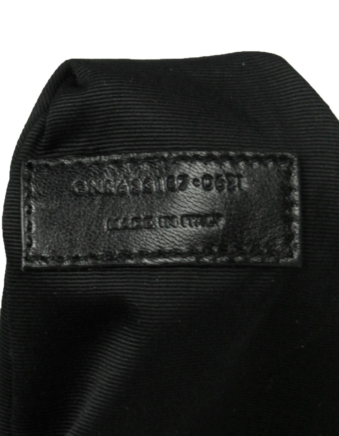 Saint Laurent Black Shearling Trim Calfskin Medium Niki Chain Shoulder Bag 1