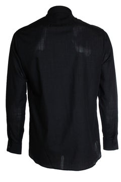 Saint Laurent, Black shirt half moon lurex strokes