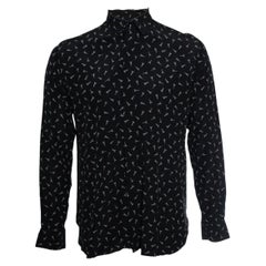 Saint Laurent, Camicia nera con stampa della Torre Eiffel