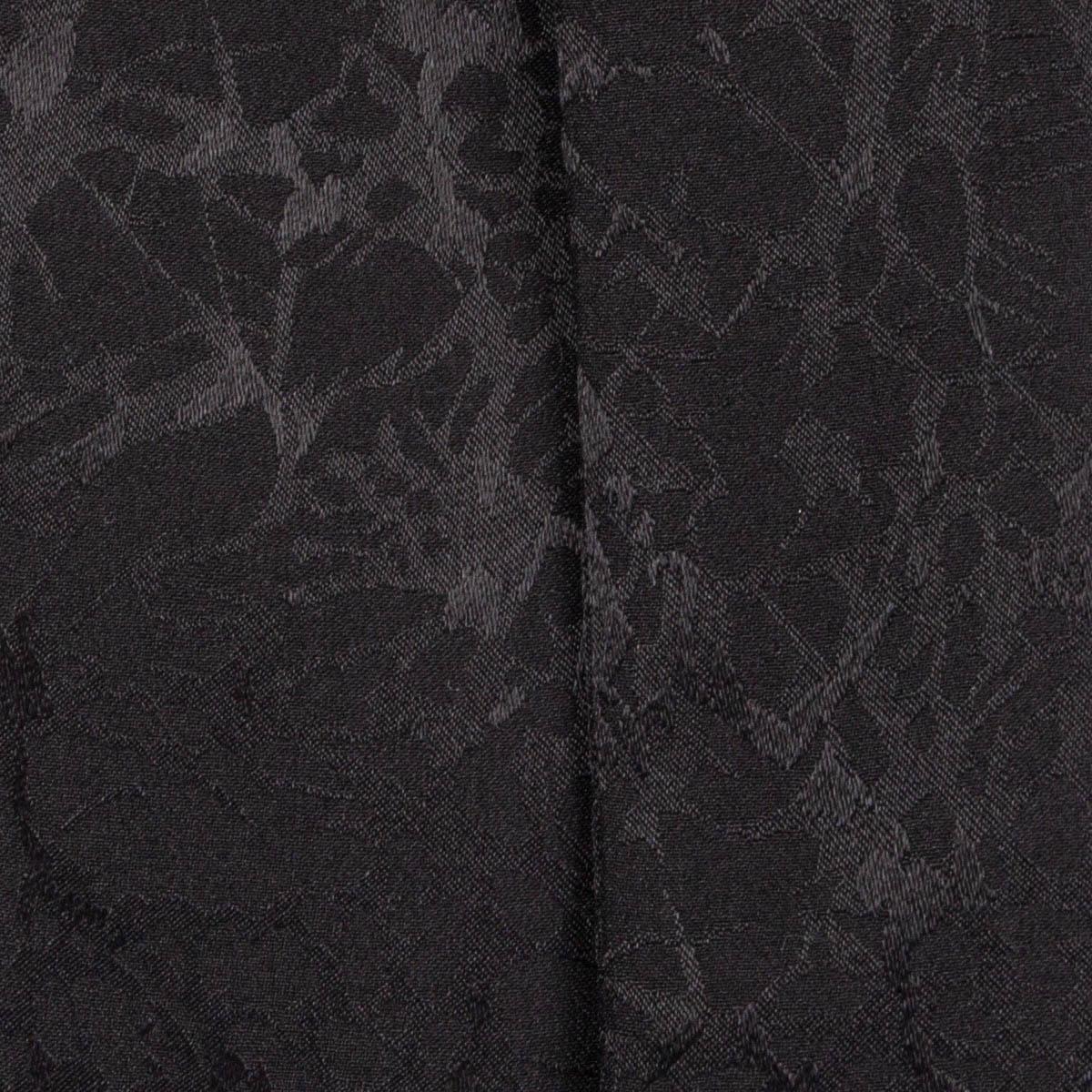 Black SAINT LAURENT black silk 2018 PUSSY BOW Blouse Shirt 36 XS