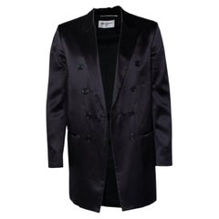 Saint Laurent, black silk blazer 2021