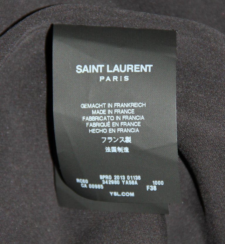 Saint Laurent Black Silk Bustier Dress at 1stDibs | saint laurent cut ...