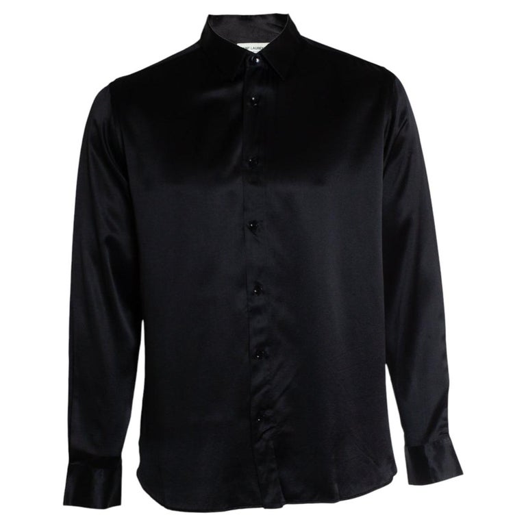 saint laurent dress shirt Vintage Yves Re-Nou have for Spring/Summer 2026 Cassandre denim shirt