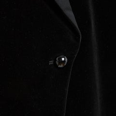 Saint Laurent Black silk velvet smoking FR38 circa 1980