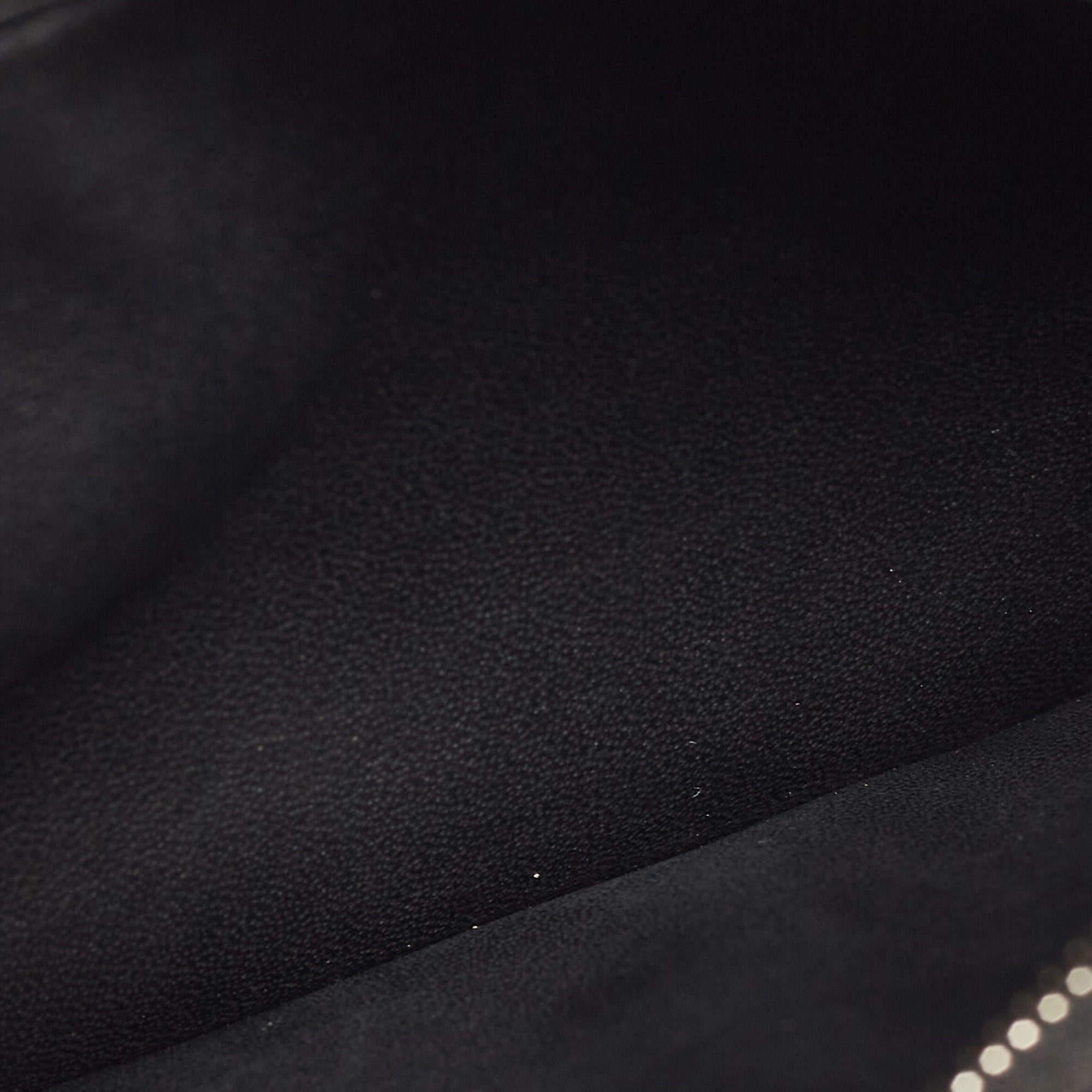 Saint Laurent Black/Silver Star Print Leather Kate Tassel Wallet on Chain 5