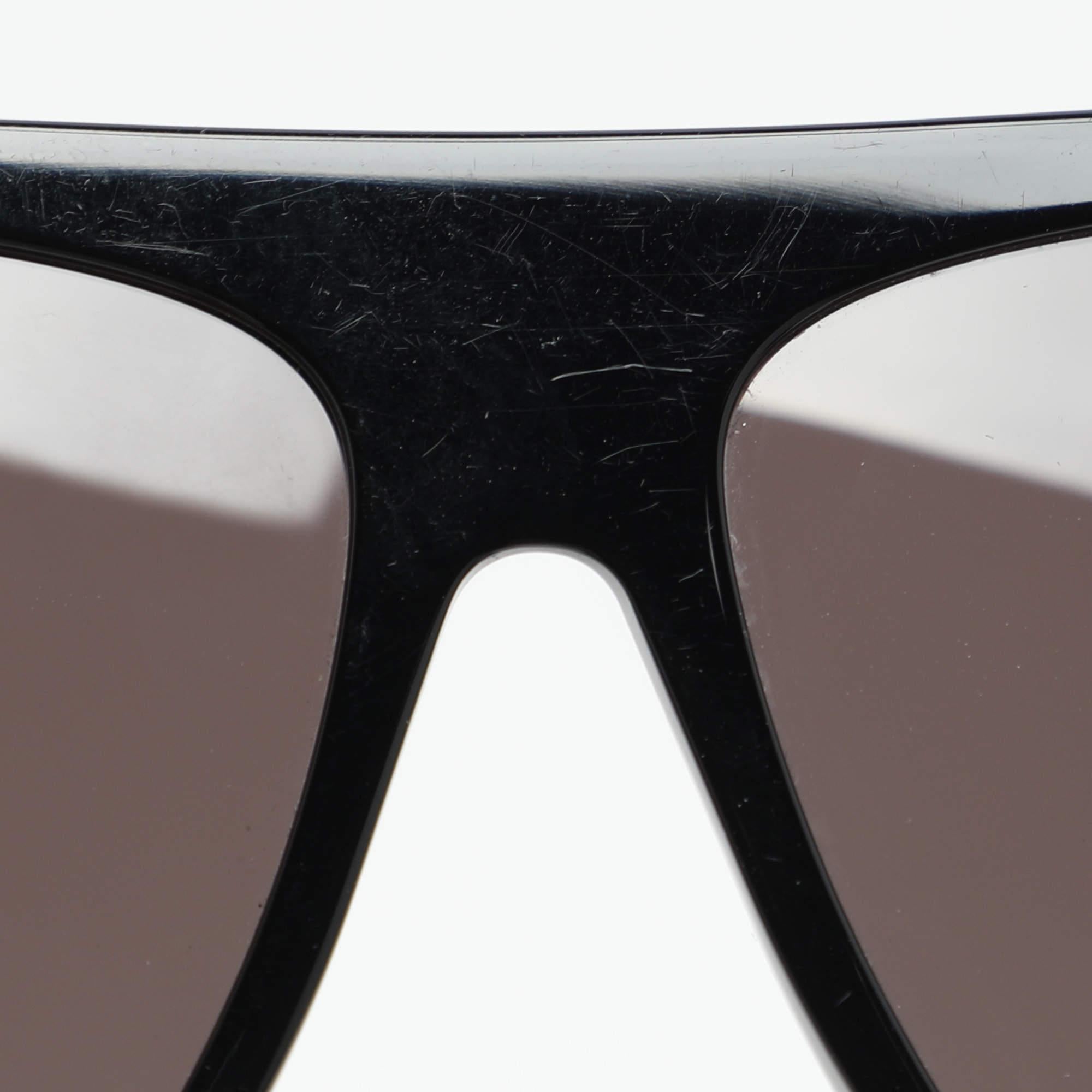 Men's Saint Laurent Black SL1 SLIM 001 Wayfarer Sunglasses For Sale