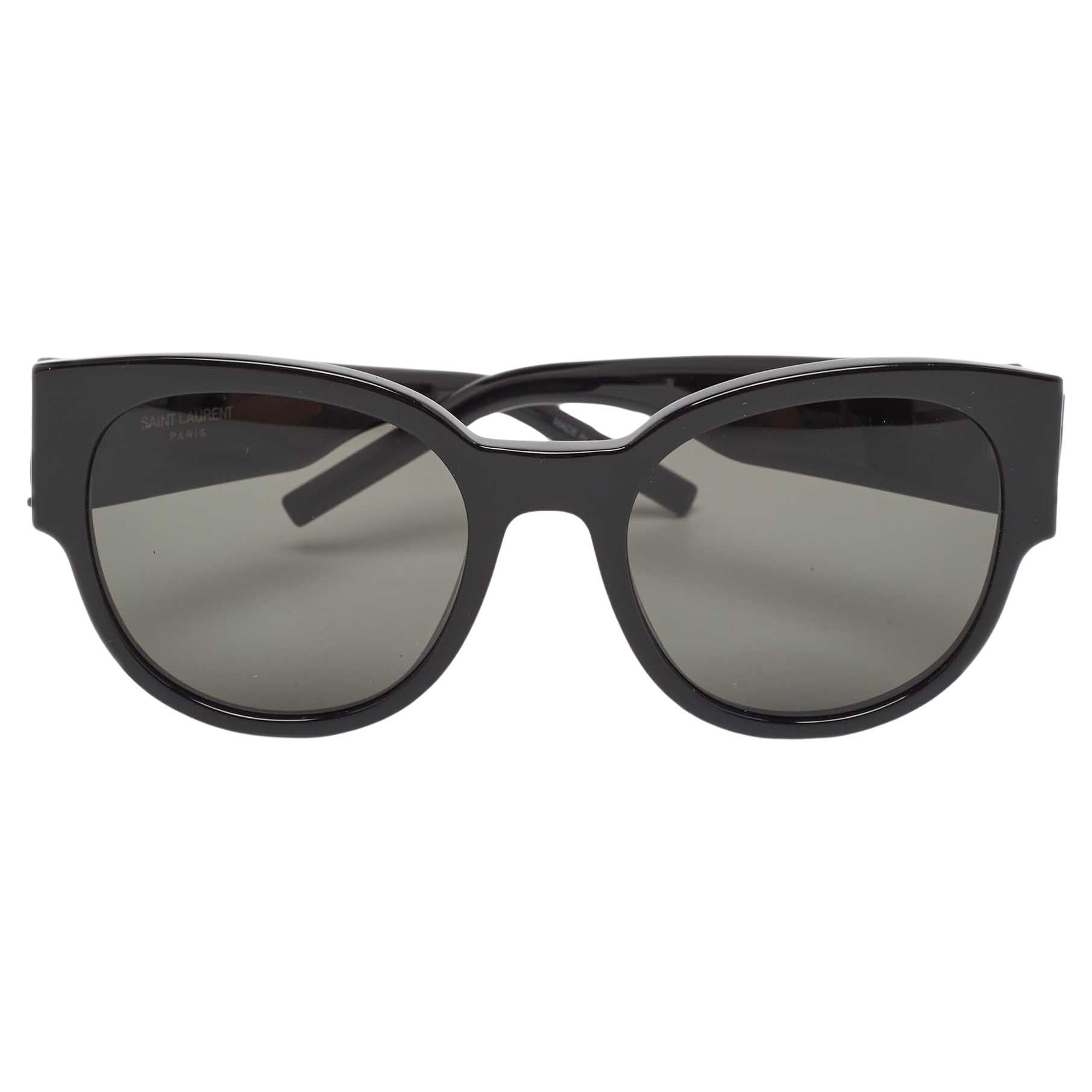 Saint Laurent Black SLM19 Wayfarer Sunglasses For Sale