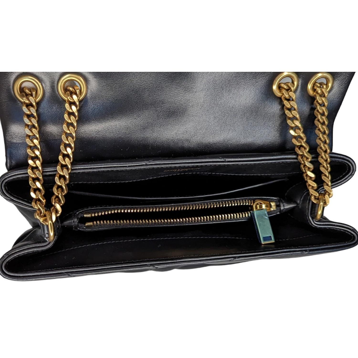 Saint Laurent Black Small Loulou Matelassé Shoulder Bag 2