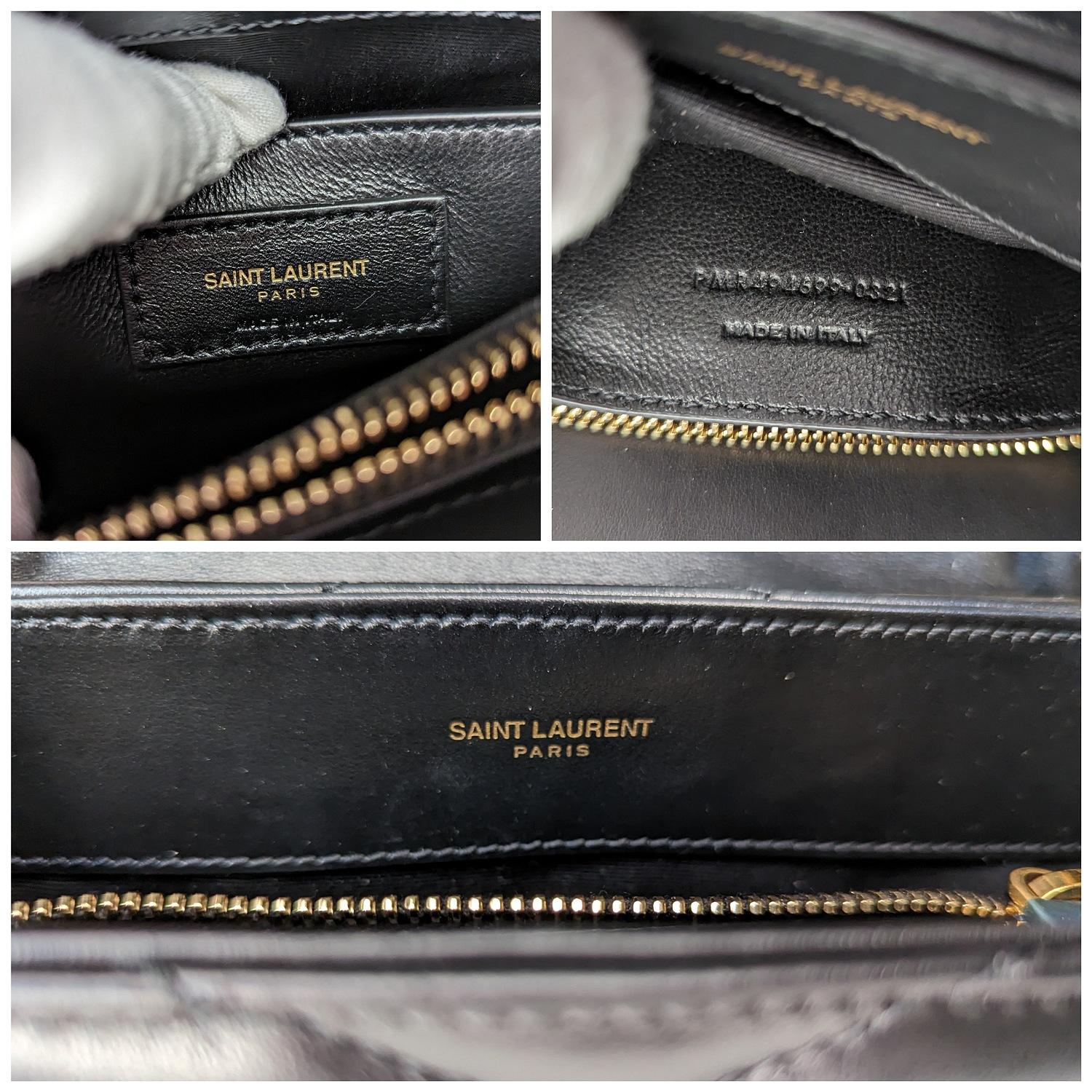 Saint Laurent Black Small Loulou Matelassé Shoulder Bag 3