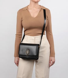 Saint Laurent Black Smooth Calfskin Leather Medium Le 61