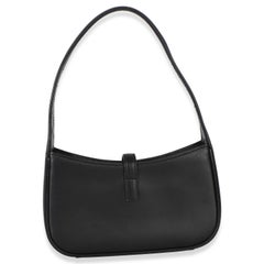 Saint Laurent Black Smooth Calfskin Mini Le 5 A 7 Hobo