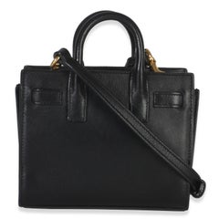Saint Laurent Black Smooth Calfskin Toy Sac Du Jour