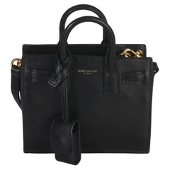 Saint Laurent Black Smooth Calfskin Toy Sac Du Jour