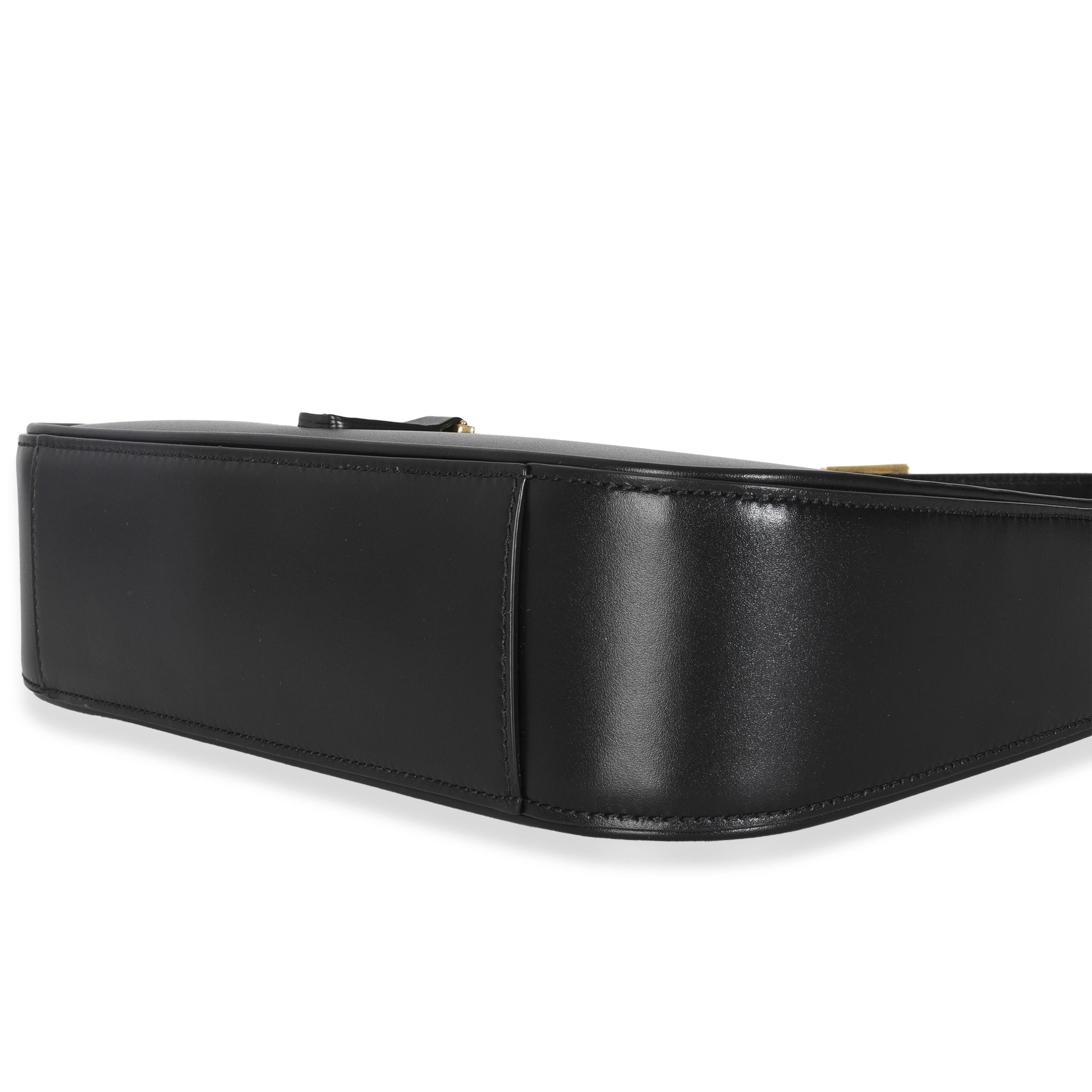 Women's Saint Laurent Black Smooth Leather Le 5 a 7 Hobo For Sale