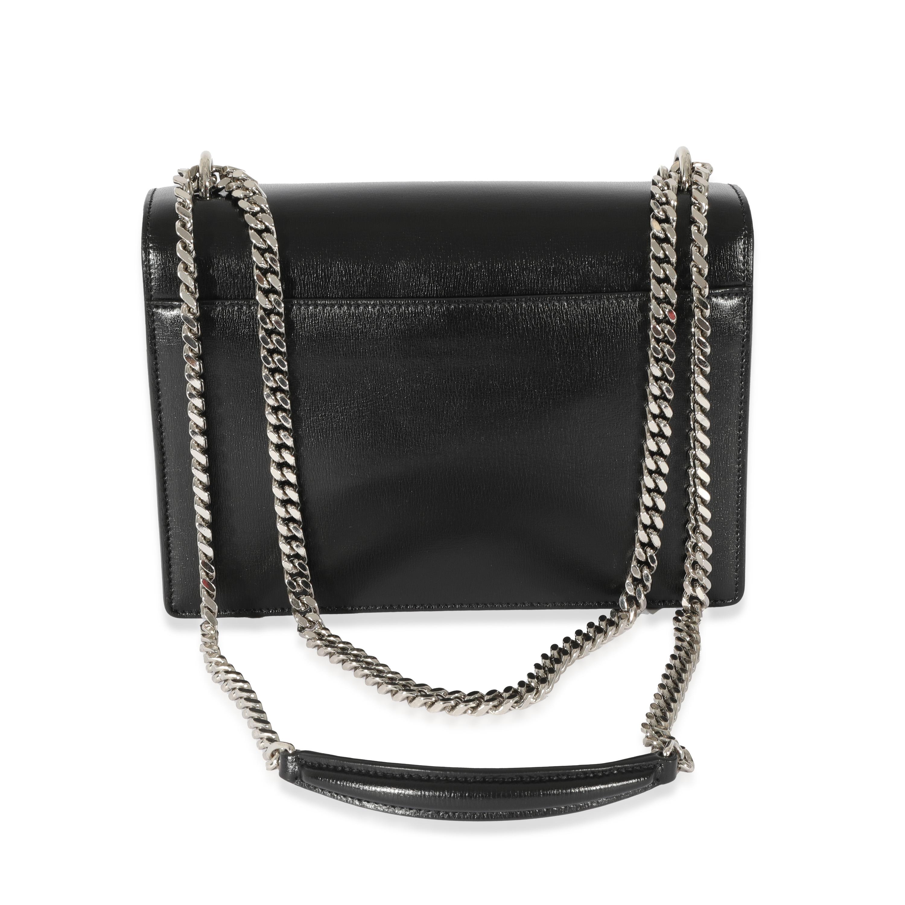 Saint Laurent Black Smooth Leather Medium Sunset Bag In Excellent Condition In New York, NY