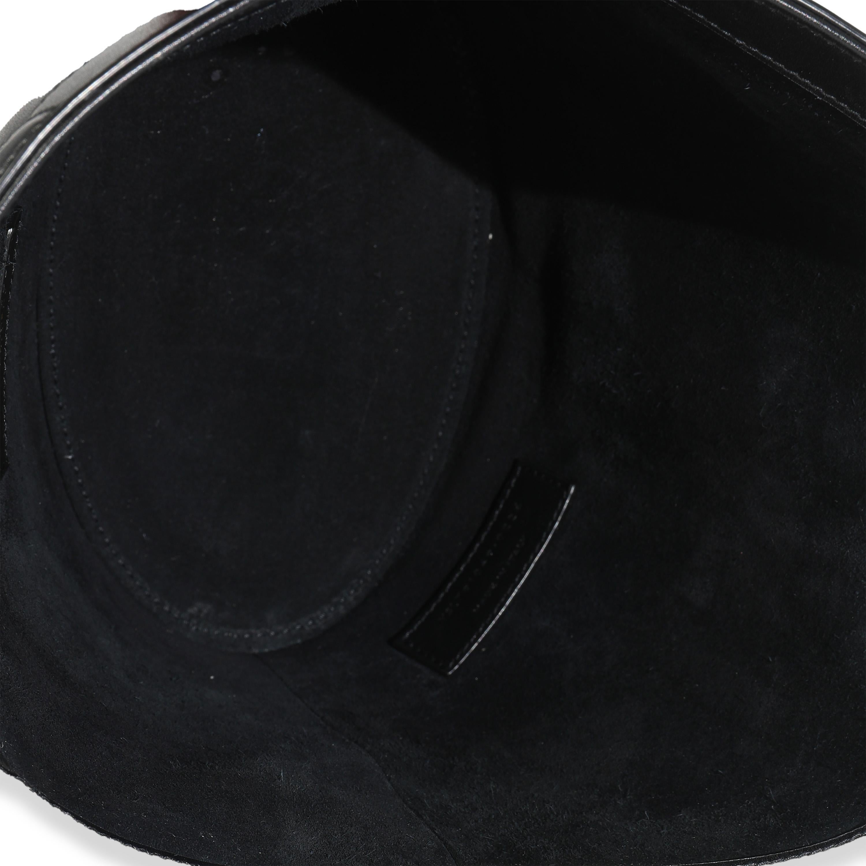 Saint Laurent Schwarzes Glattleder Mini Celia Tote im Angebot 2