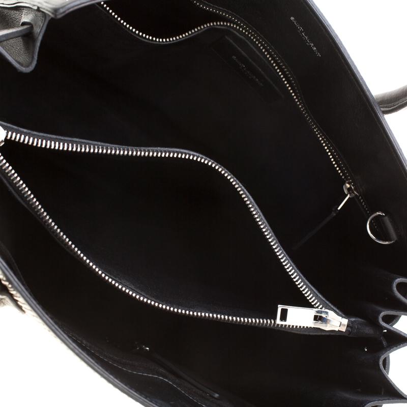 Saint Laurent Black Studded Leather Small Classic Sac De Jour Tote 4
