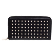 black studded wallet Saint Laurent Black Studded Leather Wallet
