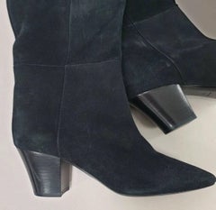 Saint Laurent Black Suede Boots Sz.38 38