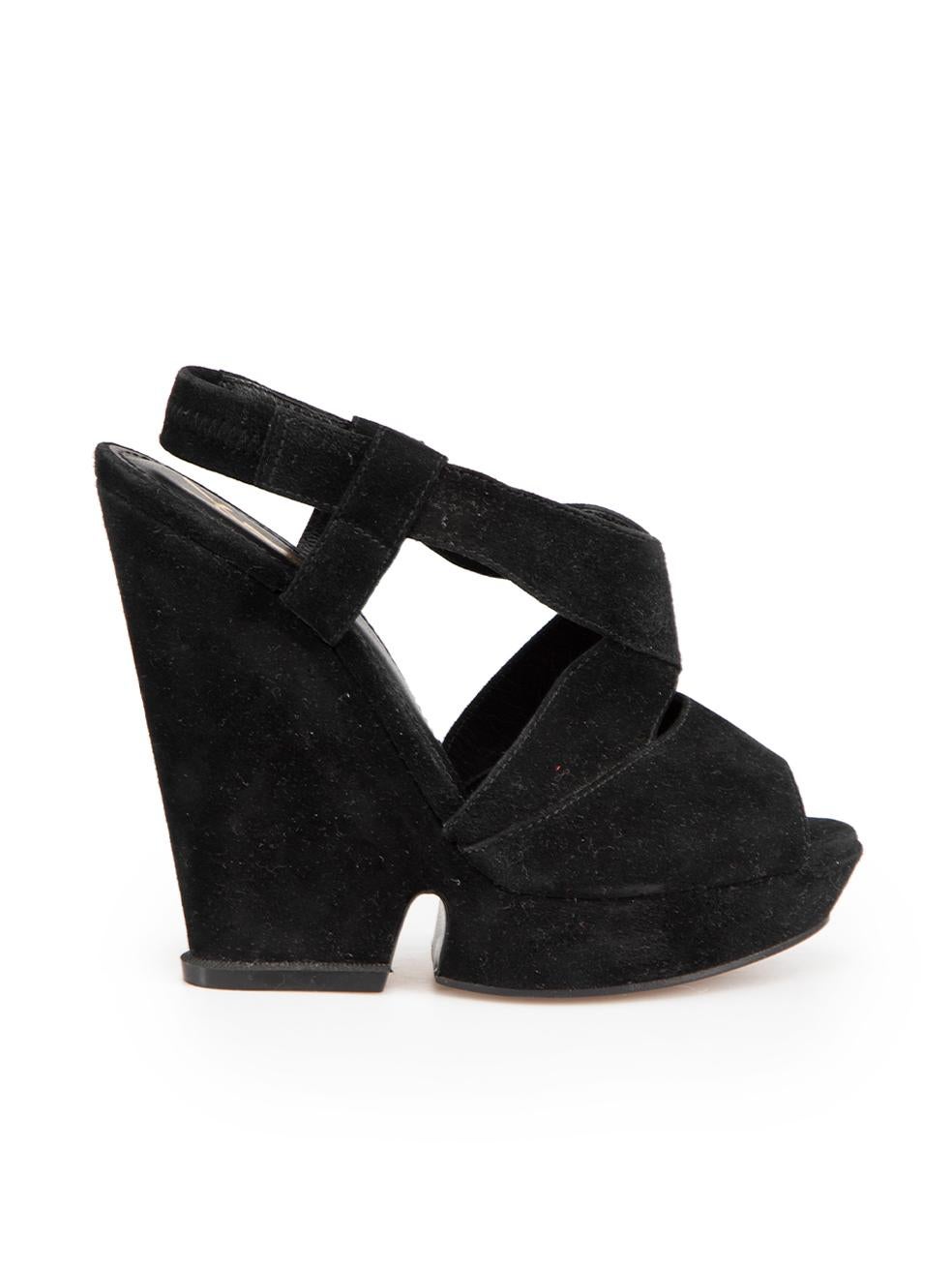 CONDITION is Very good. Hardly any visible wear to sandals is evident on this used Saint Laurent designer resale item.
 

 

 

 Details
 

 

 Hortense
 

 Black
 

 Suede
 

 Heeled sandals
 

 Platform
 

 Peep toe
 

 Strappy
 

 High heeled
 

