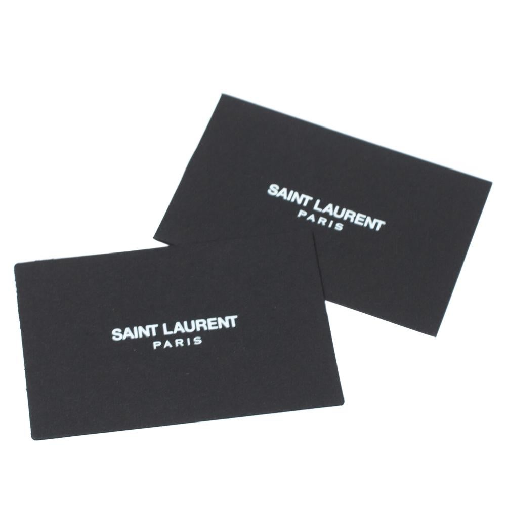 Saint Laurent Black Suede Kate Tassel Clutch 2