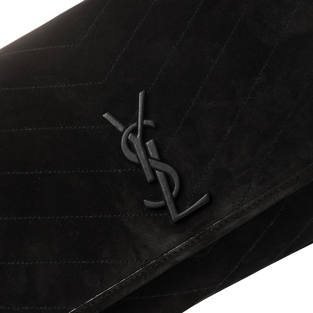 Saint Laurent Black Suede Medium Niki Shoulder Bag 6