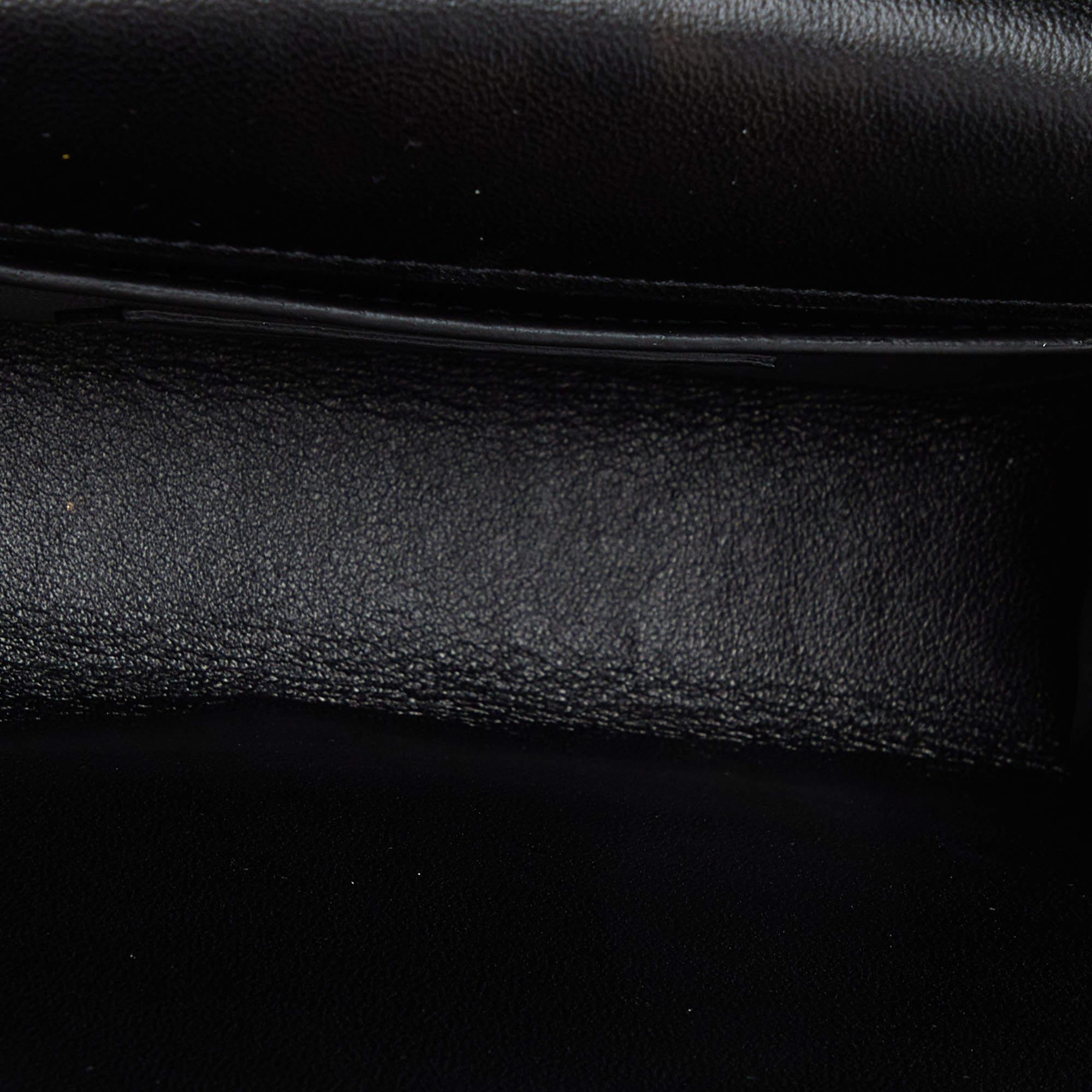 Saint Laurent Black Suede Small Monogram Kate Tassel Shoulder Bag For Sale 1