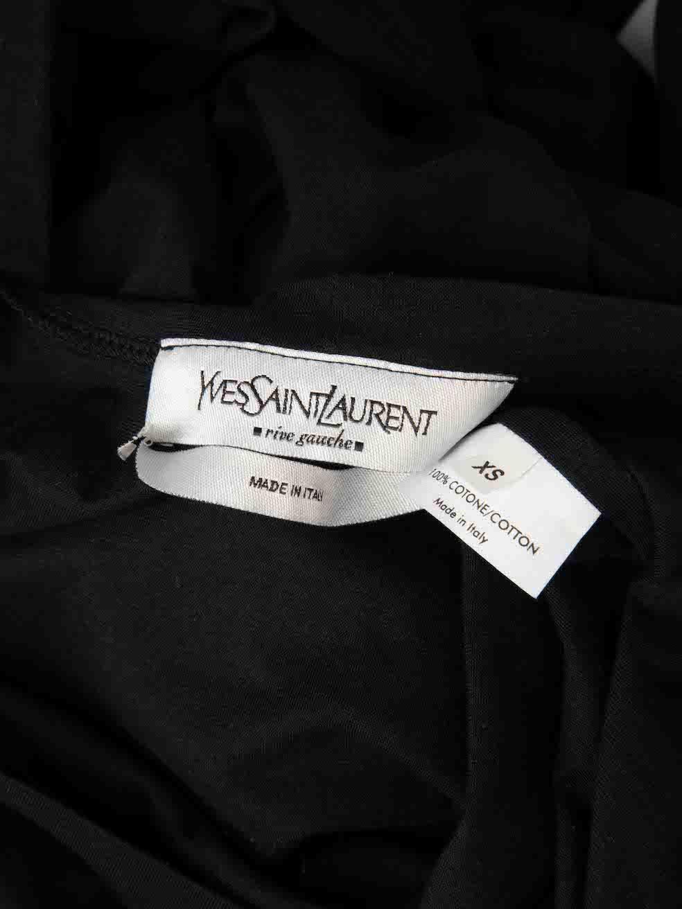 Women's Saint Laurent Black Tie Detail Mini Dress Size XS