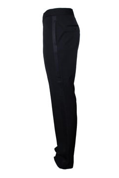 Saint Laurent, black tuxedo pantalon 2017