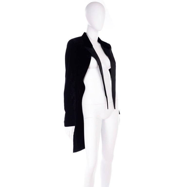 Saint Laurent New £2280 Black Velvet Tuxedo Jacket XS