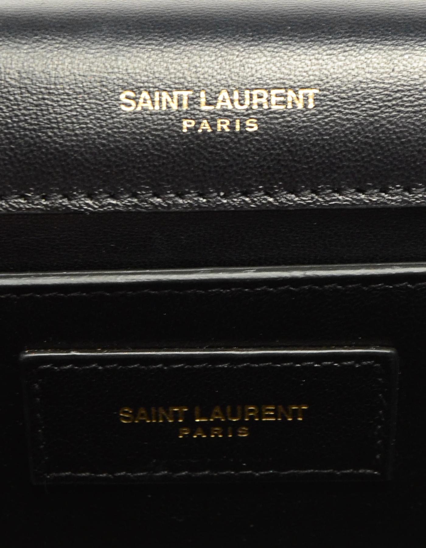 Saint Laurent Black Velvet Smoking Clutch Bag 2