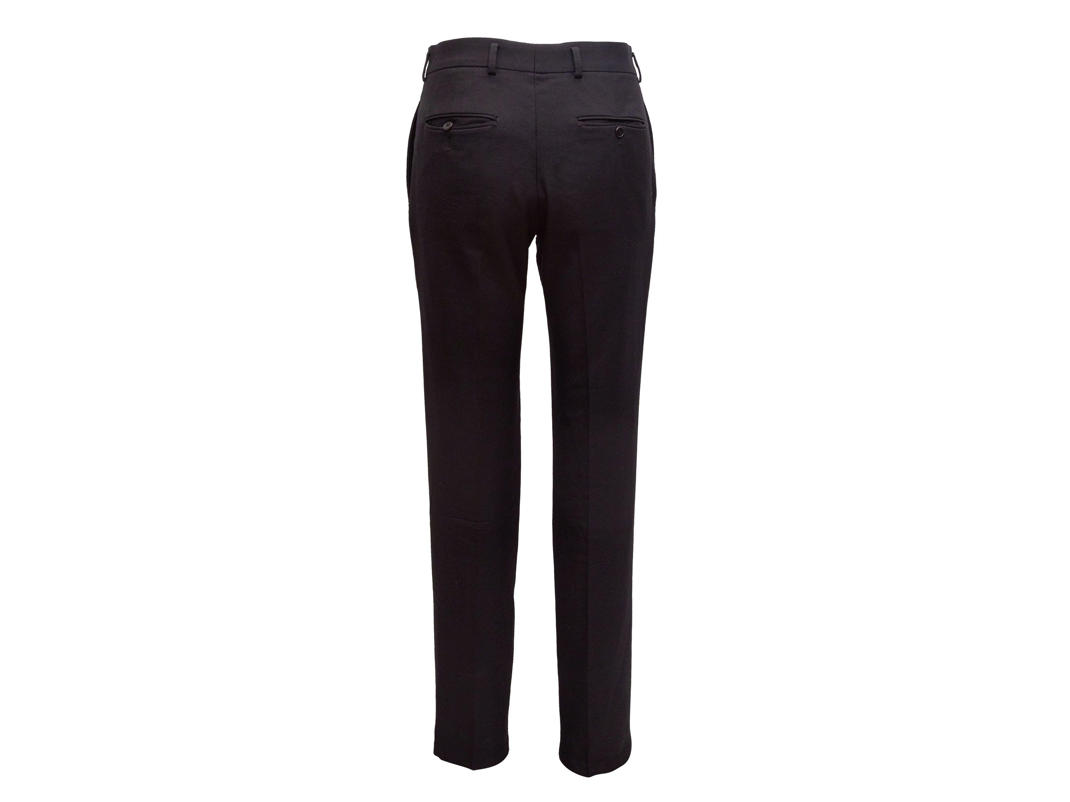 Saint Laurent Black Virgin Wool Trousers 2