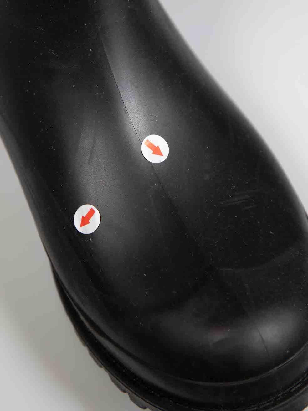 Saint Laurent Black Wellington Rain Boots Size IT 36 For Sale 1