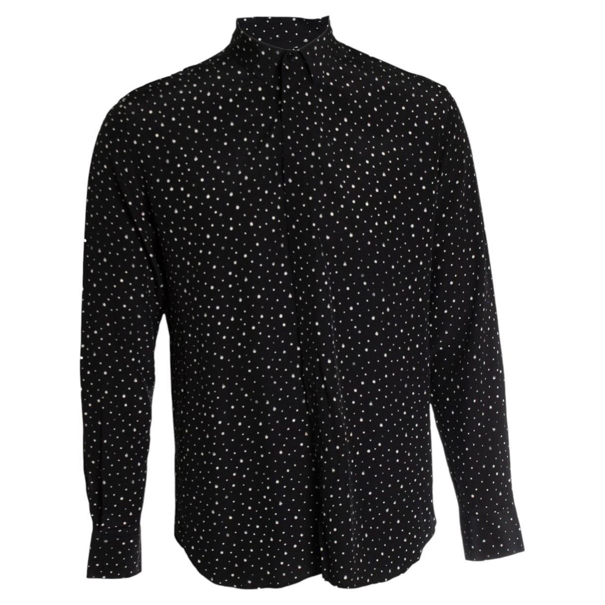Saint Laurent, Black white paint splash shirt 2019