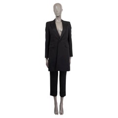 SAINT LAURENT black wool 2015 SINGLE BUTTON BLAZER Coat Jacket 40 M