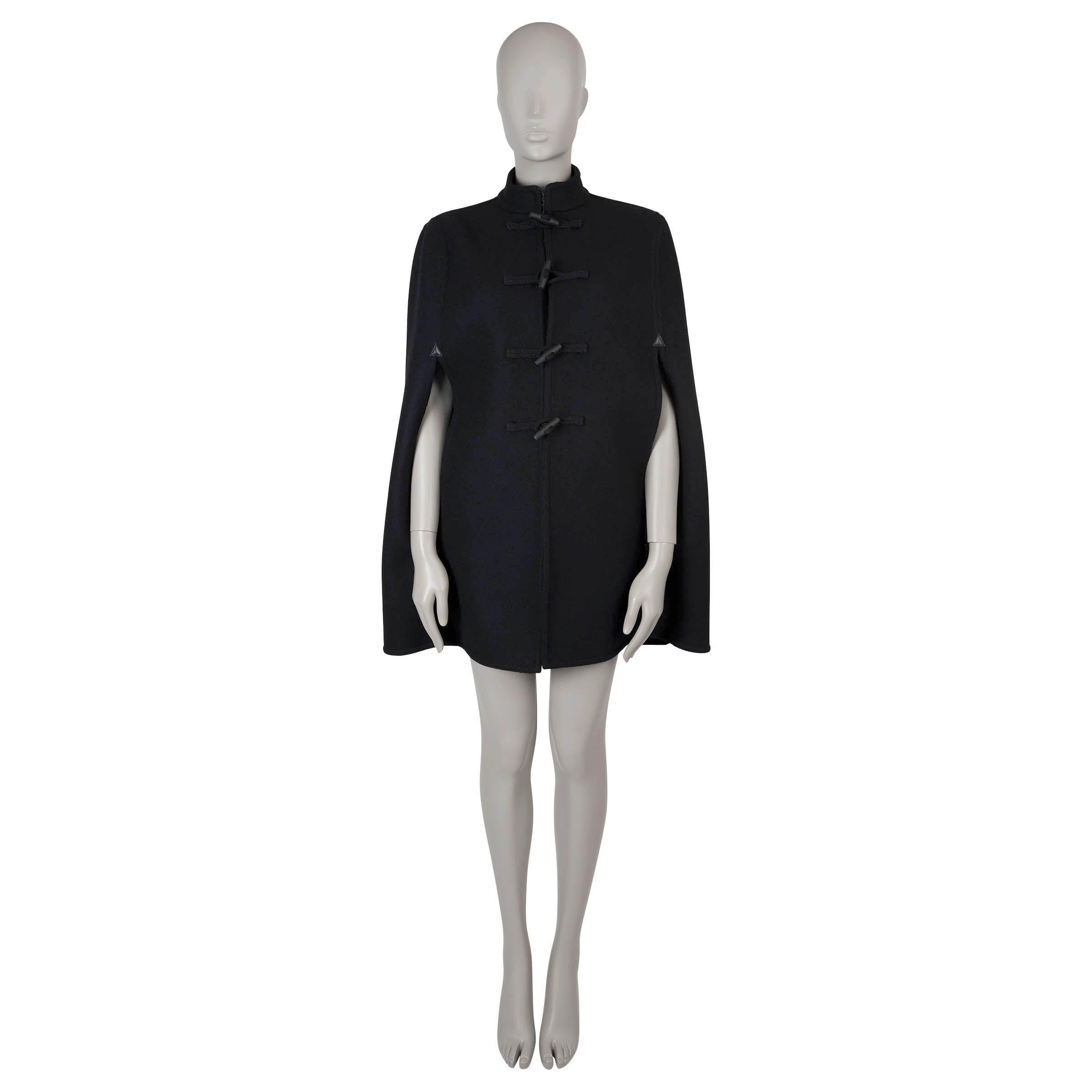 SAINT LAURENT Giacca a mantello 2019 in lana nera 42 L. In condizioni ottime in vendita a Zürich, CH