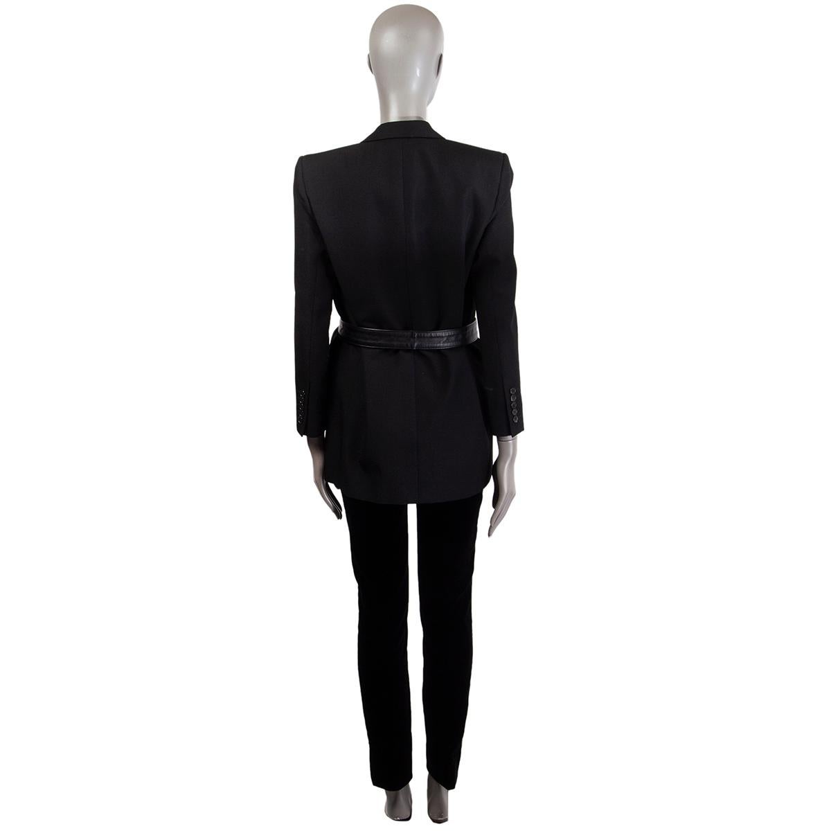 belted tuxedo jacket