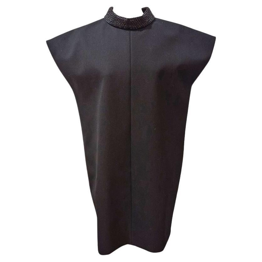 Saint Laurent Black Wool Dress IT 44 (US 8/10)