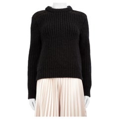 Saint Laurent Black Wool Heavy Knit Jumper Size S