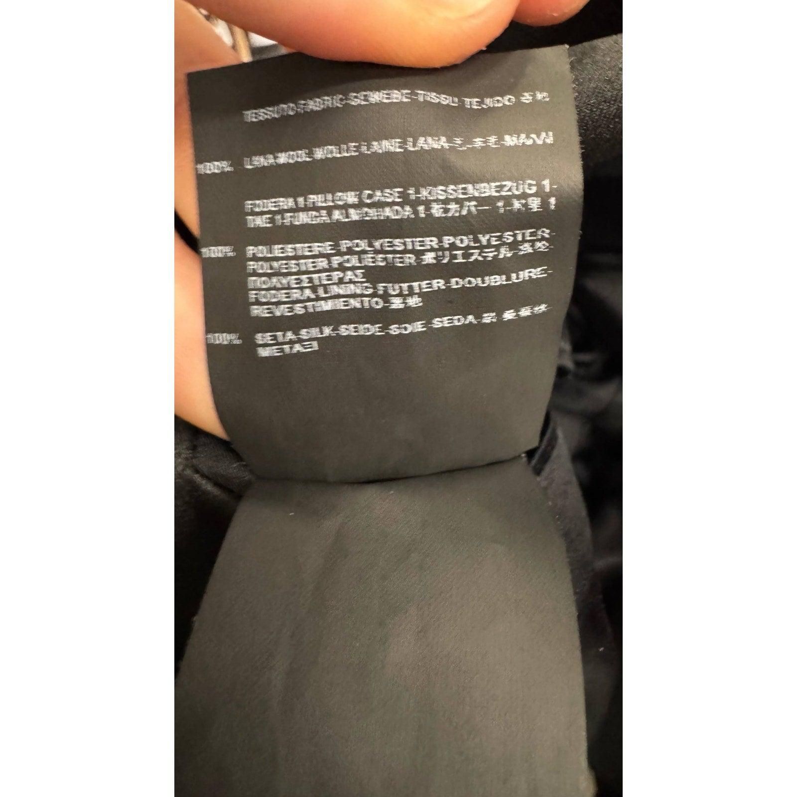 Saint Laurent Black Wool Jacket with Satin Lapels Sz.40/ L in vendita 1