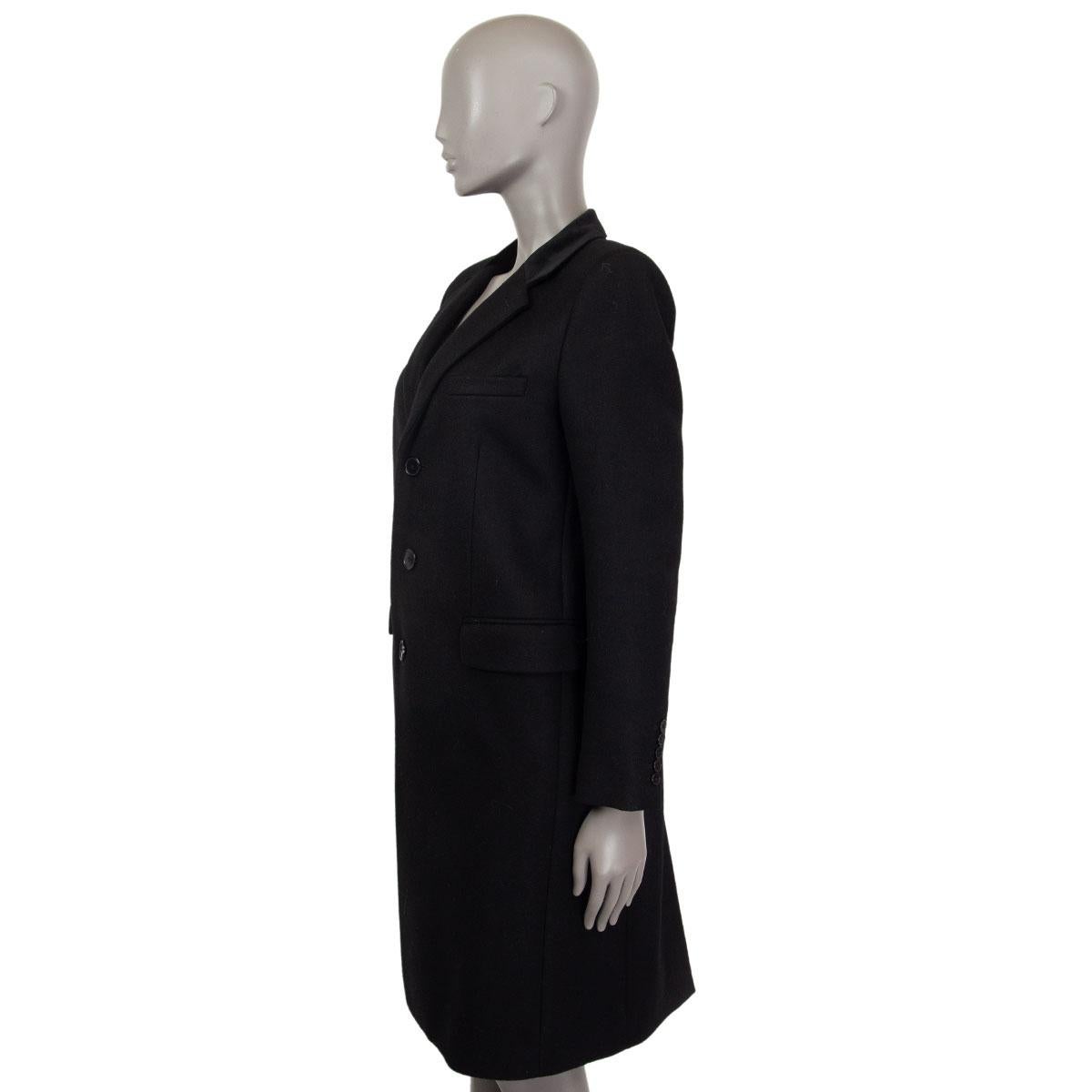 Nero SAINT LAURENT - Giacca monopetto in lana nera M
