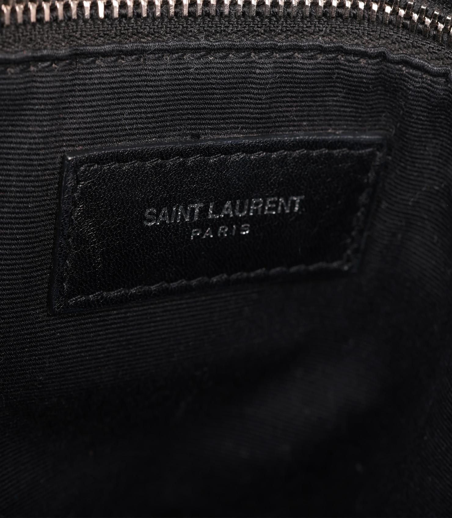 Saint Laurent Black Y Quilted Calfskin Leather Large LouLou 5
