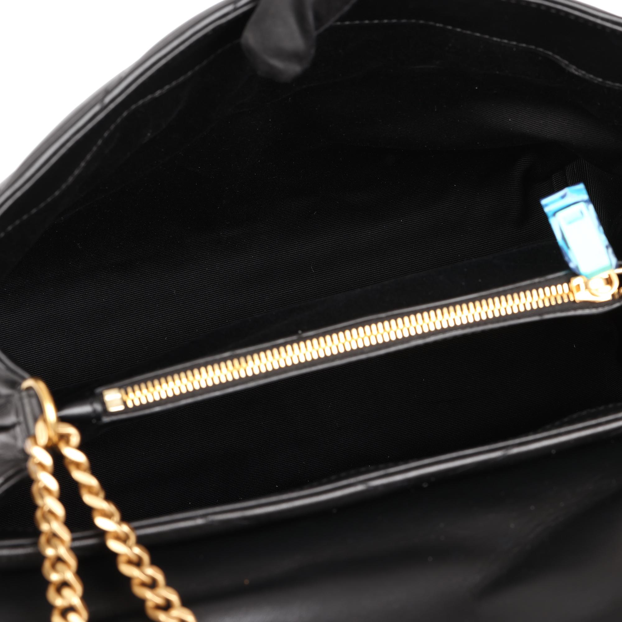SAINT LAURENT Schwarzes Y gestepptes Kalbsleder Medium Loulou 5