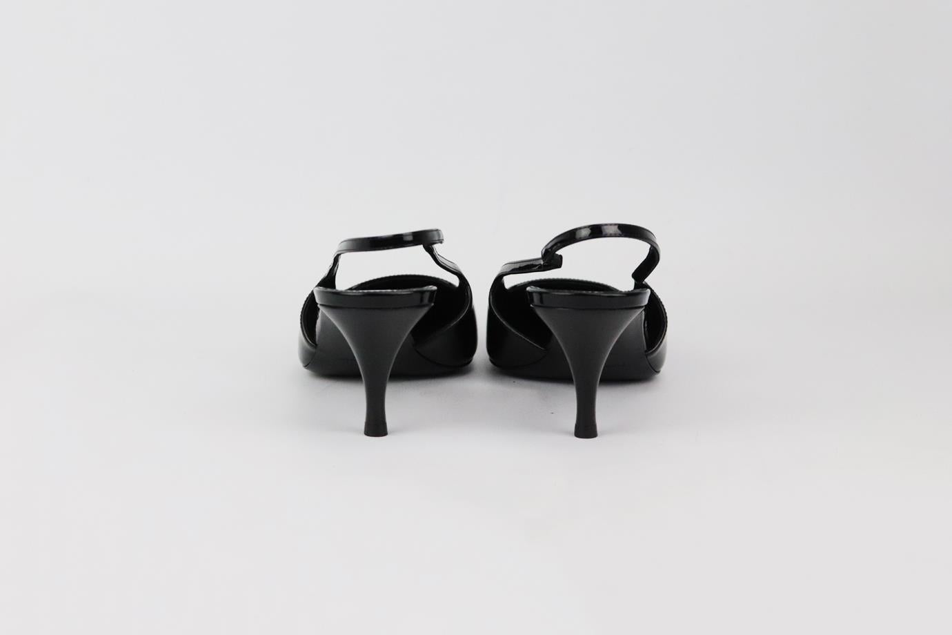 saint laurent blade slingback