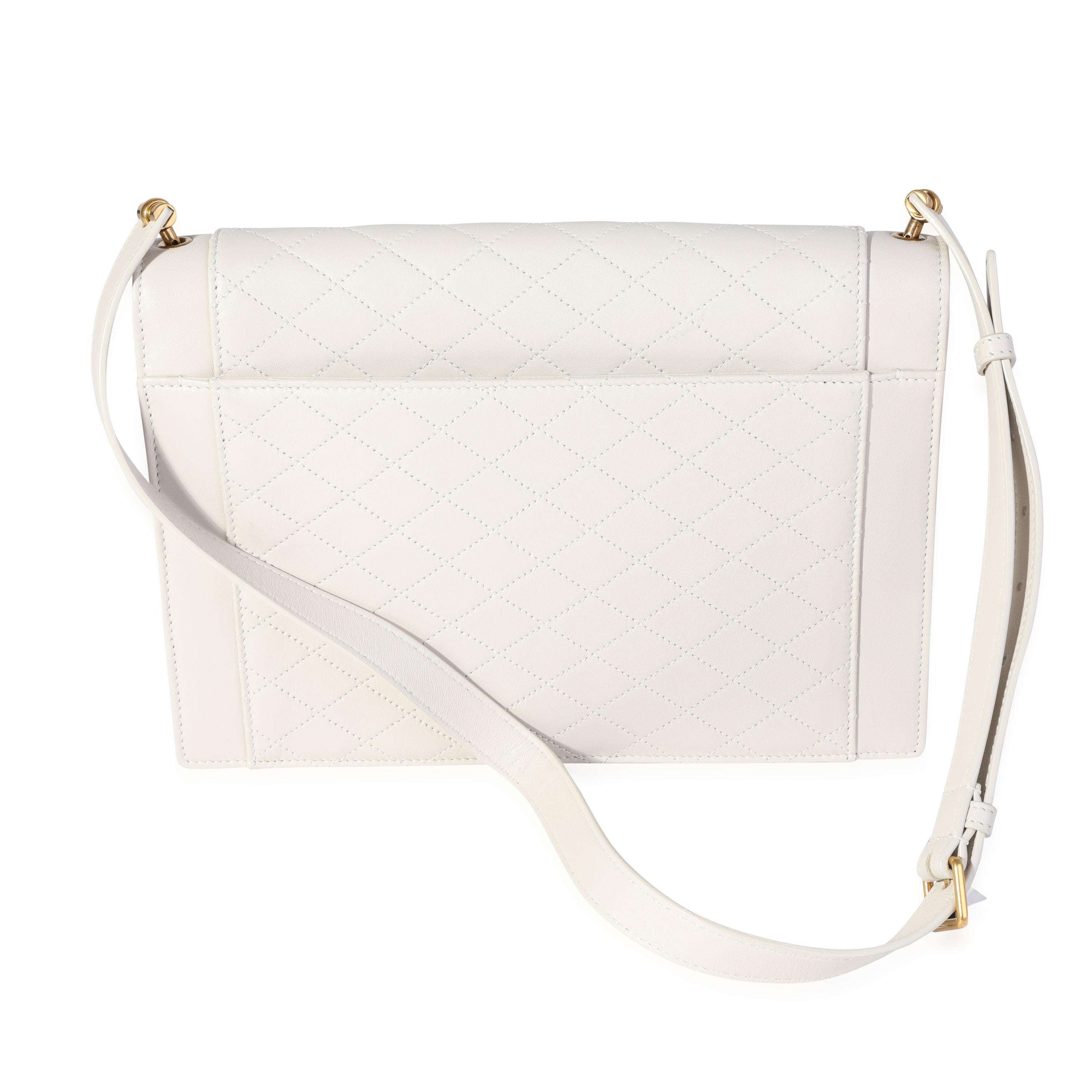 gaby zipped pouch in quilted lambskin