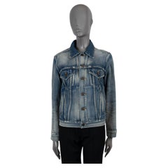 SAINT LAURENT azul lavado al ácido 2016 CHAQUETA DENIM S